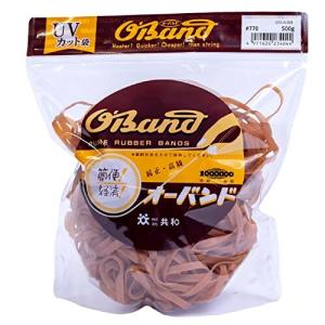 輪ゴム オーバンド #770  アメ色 太い幅 業務用 徳用 包装 ゴムバンド 全サイズ73 共和