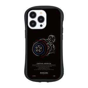 グルマンディーズ MARVEL ／ iPhone13 Pro 対応 ハイブリッドガラスケース キャプテン アメリカ MV-193B