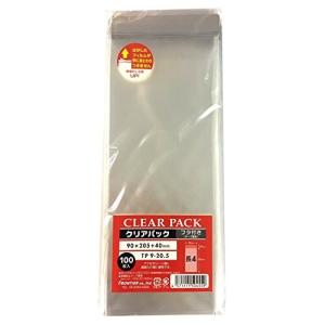 カクケイ OPP袋 クリアパック テープ付 30ミクロン 1000枚 90×205mm