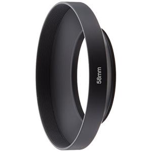 NinoLite 広角 レンズ フード 58mm ねじ込み式 カメラ レンズ 保護 フレアやゴーストを防ぐメタルLens Hood