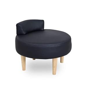 JKプラン フロアソファ コンパクトソファ 2人掛け レザー 組み合わせ セット 一人掛け ソファ ブラック FSF-0001-