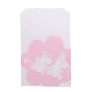 インディゴ MOOMIN ムーミン 紙袋 平袋 グラシンバッグSS ラバーズ 10枚入り MP847 ホワイト