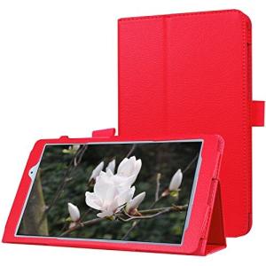GLOW Qua tab PX キュアタブ au quatab LG LGT31 3点セット 2つ折りスマートケース カバー エーユー レッド