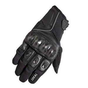 山城 IDEAL バイク用 グローブ ID-006 FACTOR ブラック Mサイズ ID006/BK/M