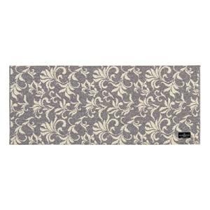 センコー URBAN802 キッチンマット インテリアマット 約50× 120cm グレー ギリシャ製 薄手 床暖房 洗える 69336