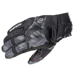 コミネ バイク用 プロテクトウインターグローブ Plaid Black S GK-818 1136 秋冬春向け 防水 防寒 ストレッチ素