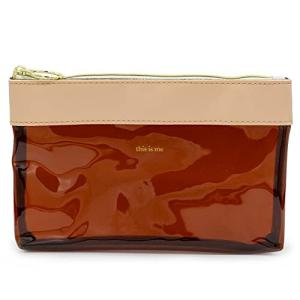 ガーメントバッグ ラダイト フラットペンポーチ ブラウン