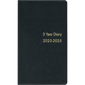 博文館新社 手帳 2023年 3年連用手帳 黒 No.60