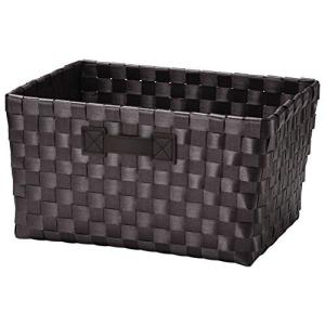 ちどり産業 収納ボックス ブラウン 36X26XH20cm PEバスケット SF-986DBR