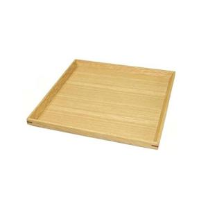 松屋漆器店 白木塗タモ製6.5寸角型お盆
