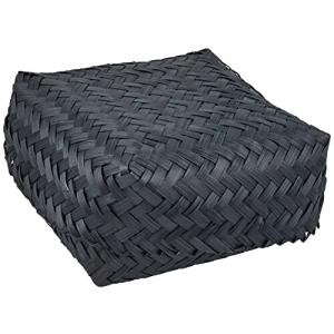 ちどり産業 バスケット ブラック 15X15Xh7cm 竹バスケット 90-85BK