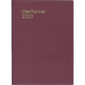 博文館新社 手帳 2023年 A5 ウィークリー エリートプランナー 赤 No.70