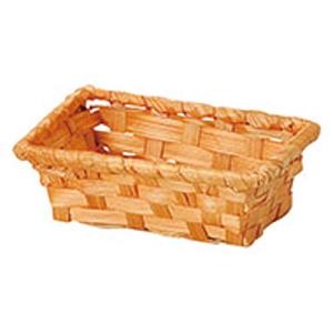 ちどり産業 バスケット ブラウン 12.5X9Xh4.5cm 竹バスケット 25-09BR