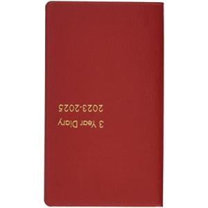 博文館新社 手帳 2023年 3年連用手帳 赤 No.160