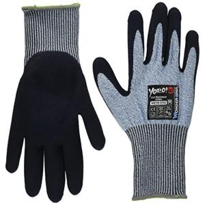 ユニワールド 天然ゴムコーティング手袋 WGYR3110 耐切創YOROI461 ブルーモク M