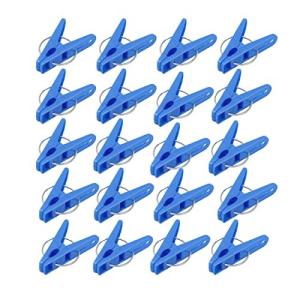 東和産業 洗濯バサミ ネオスール 洗濯ピンチ ホワイト ブルー 約3.5×1.2×5.5cm 20個入