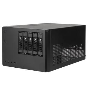 SilverStone 5ベイSAS-12G / SATA-6G ホットスワップ対応 高性能NASケース SST-CS351 ブラック///ホワイト