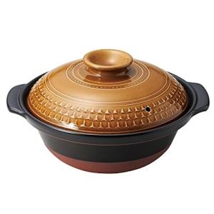 萬古焼 土鍋 9号 3-4人用 L 2400ml 電子レンジ オーブン 直火対応 CLEA オリーブ 日本製 32491