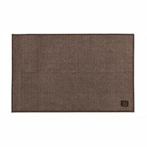 センコー B.B.collection ヘリンボン 4 キッチンマット 約50× 78cm ブラウン 抗菌 防臭 薄手 床暖房対応 日本製 38507