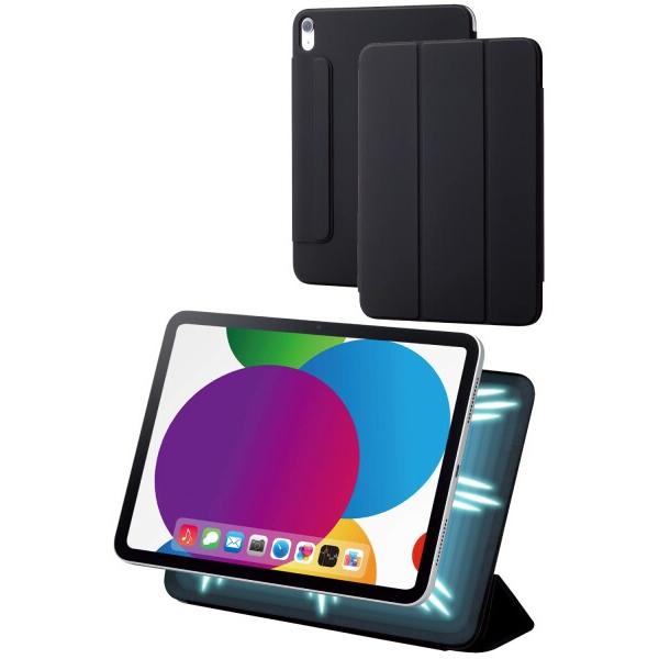 エレコム iPad 10.9 第10世代 (2022年) マグネットケース カバー 磁気吸着 ソフト...