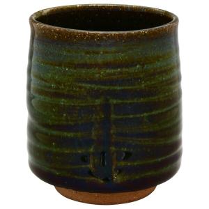 美濃焼 湯呑 総織部 134-0051 山王窯