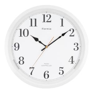 Formia(フォルミア) 電波時計 掛け時計 見やすい 夜間自動点灯 夜間秒針停止 アナログ 保土ヶ谷電｜shimoyana