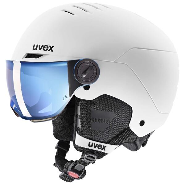 uvex(ウベックス) 子供用 スキースノーボードバイザーヘルメット マットカラー ダイヤル式サイズ