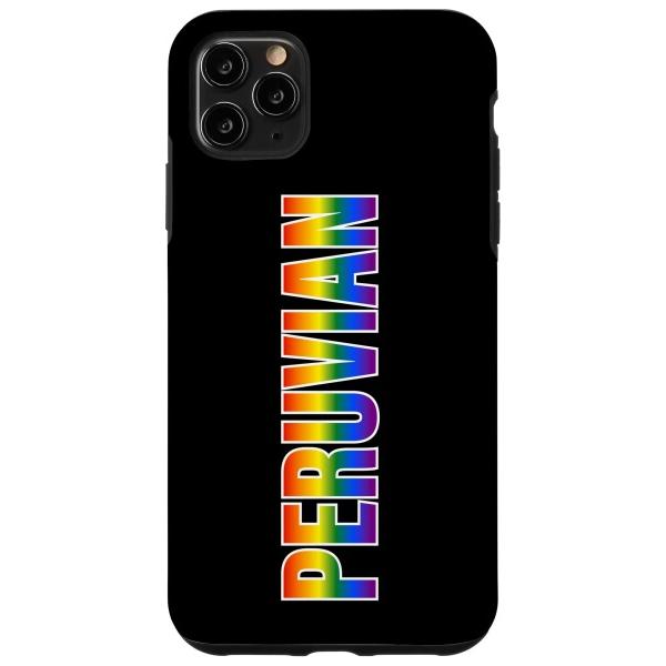 iPhone 11 Pro Max ペルーのプライド LGBTQ レインボーペループライド スマホケ...