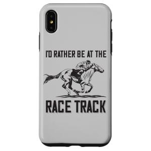 iPhone XS Max むしろ競馬場にいたいスポーツ 乗馬 スマホケース