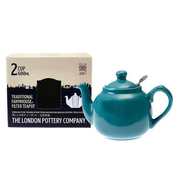 LONDON POTTERY(ロンドンポタリー) ファームハウス ティーポット 2カップ用 アクア