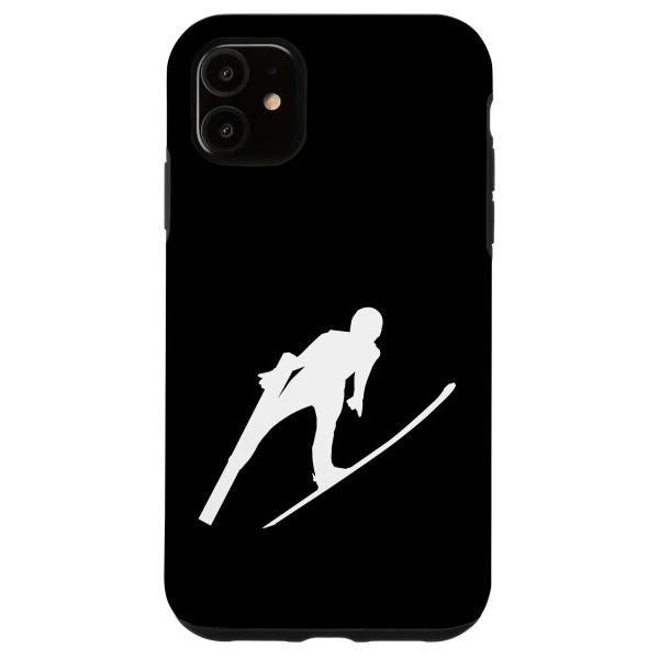 iPhone 11 スキージャンパー ウィンタースポーツ スキー ジャンプラバー スキー ジャンピン...