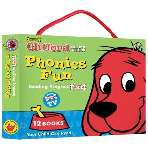 英語 絵本 Scholastic Clifford Phonics Fun 12冊 ボックスセット 4 StoryPlus版 日本語ガイド付き｜shimoyana