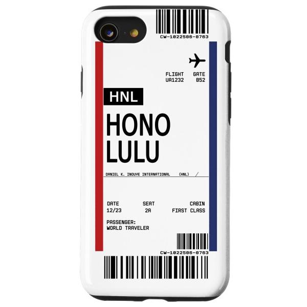 iPhone SE (2020) / 7 / 8 Boarding Pass ホノルルHNL 航空券...