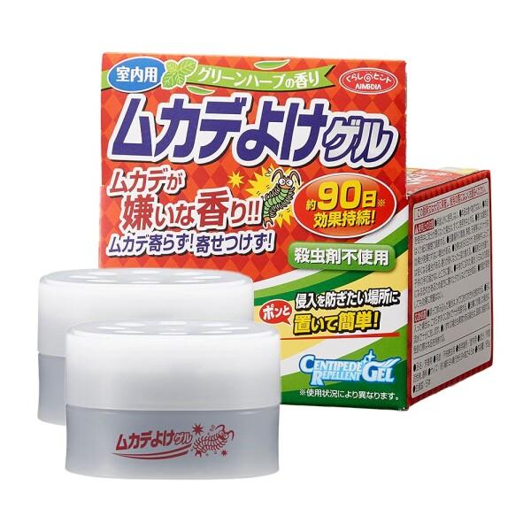 アイメディア ムカデよけゲル 2個組 90日間持続 室内用 日本製 殺虫成分不使用 芳香用品 不快害