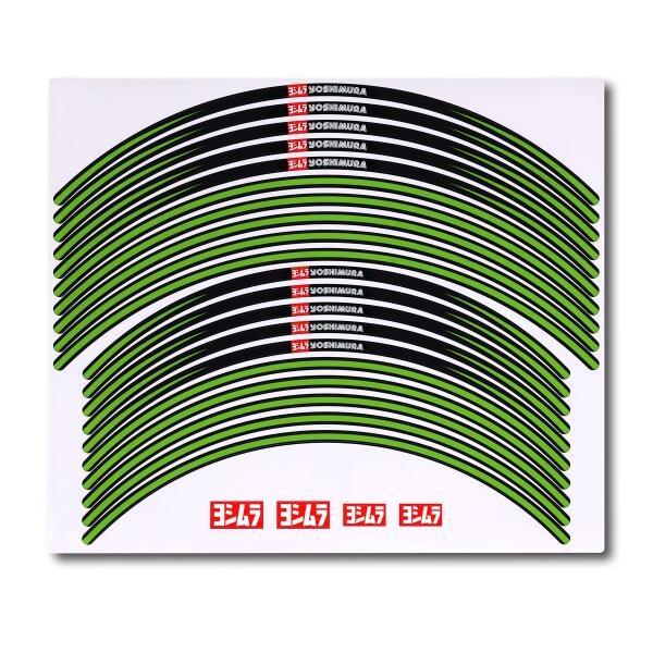 ヨシムラ リムステッカーTYPE-A (21/18-19インチ) グリーン YOSHIMURA 90...