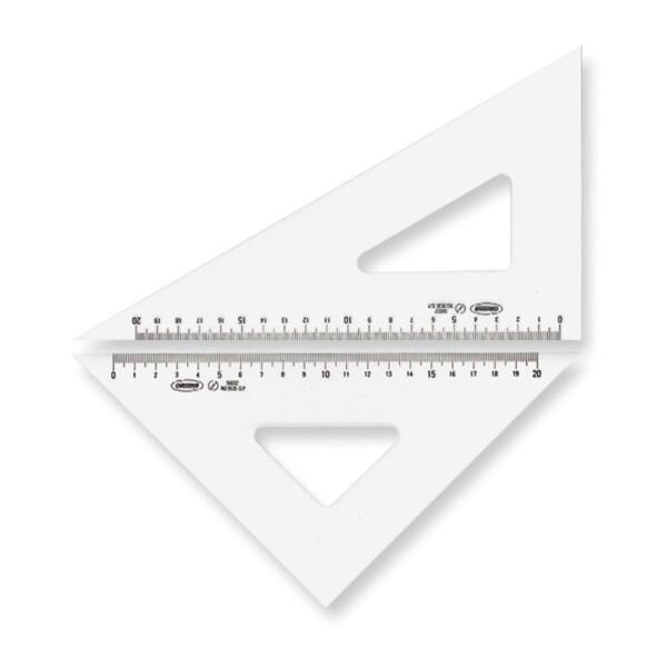 共栄プラスチック ORIONS メタクリル三角定規(目盛付) 24cm A-820