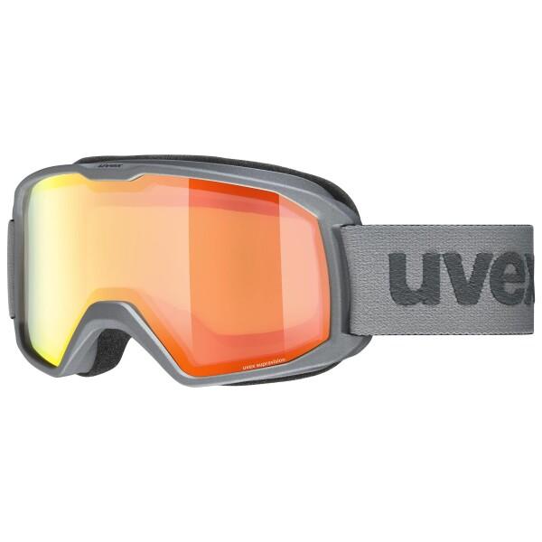 (ウベックス) スキースノーボードゴーグル ミラーレンズ くもり止め メガネ使用可 小さいサイズ