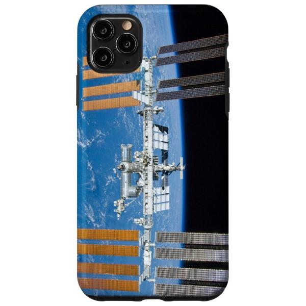 iPhone 11 Pro Max 国際宇宙ステーション ISS 電話ケース 宇宙飛行士の軌道 スマ...