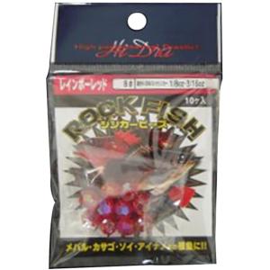 MARUSHINGYOGU(マルシン漁具) ドラゴン ロックフィッシュビーズ レッドパール 8mm｜shimoyana