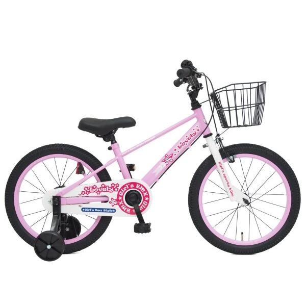 トップ(Top) ラブリー ベイカー 18インチ ピンク 子供用自転車 幼児自転車 女子 補助輪付