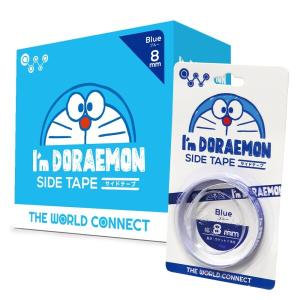 ザ ワールドコネクト(The World Connect) TWC I'm DORAEMON 卓球サイドテープ ブルー 12mm 20セット入箱｜shimoyana