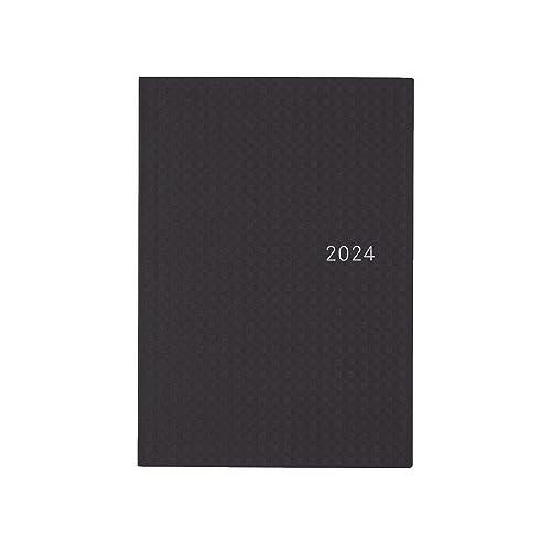 ほぼ日手帳 2024 HON ペーパーシリーズ/ブラックギンガム(A5/1日1ページ/1月/月曜はじ...