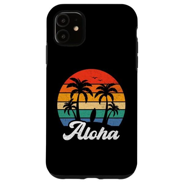 iPhone 11 アロハ ハワイ ハワイアン アイランド パームビーチ サーフボード サーフ スマ...