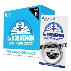 TWC I'm DORAEMON 卓球サイドテープ ブラック 12mm 20セット入箱｜shimoyana