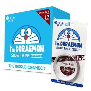 ザ ワールドコネクト(The World Connect) TWC I'm DORAEMON 卓球サイドテープ ワインレッド 10mm 20セット入｜shimoyana