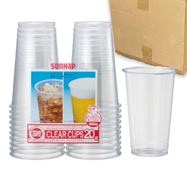 業務用 サンナップ クリアーカップ 420ml/14oz/960個入 使い捨て 大容量 C4020Z...