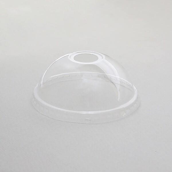 HEIKO 透明PPカップ ドーム蓋 口径95mm用 O穴付 004527114 1ケース(50個入...