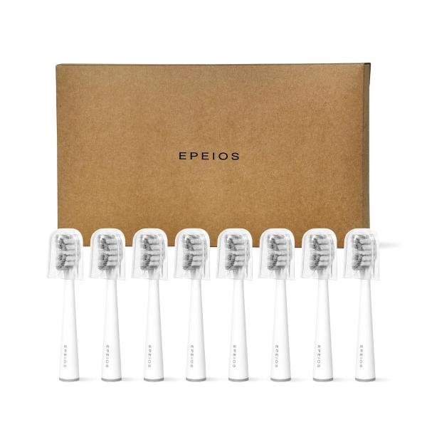 エペイオス(Epeios) 電動歯ブラシ 音波歯ブラシ 替えブラシヘッド 8本 歯ブラシ 音波式 電