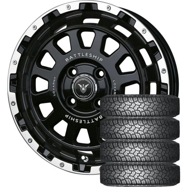 YOKOHAMA(ヨコハマ) GEOLANDAR X-AT 155/65R14 + BATTLESH...