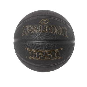 SPALDING(スポルディング) バスケットボール TF-50 6号球 ブラック×ゴールド ラバー 84-022J｜shimoyana